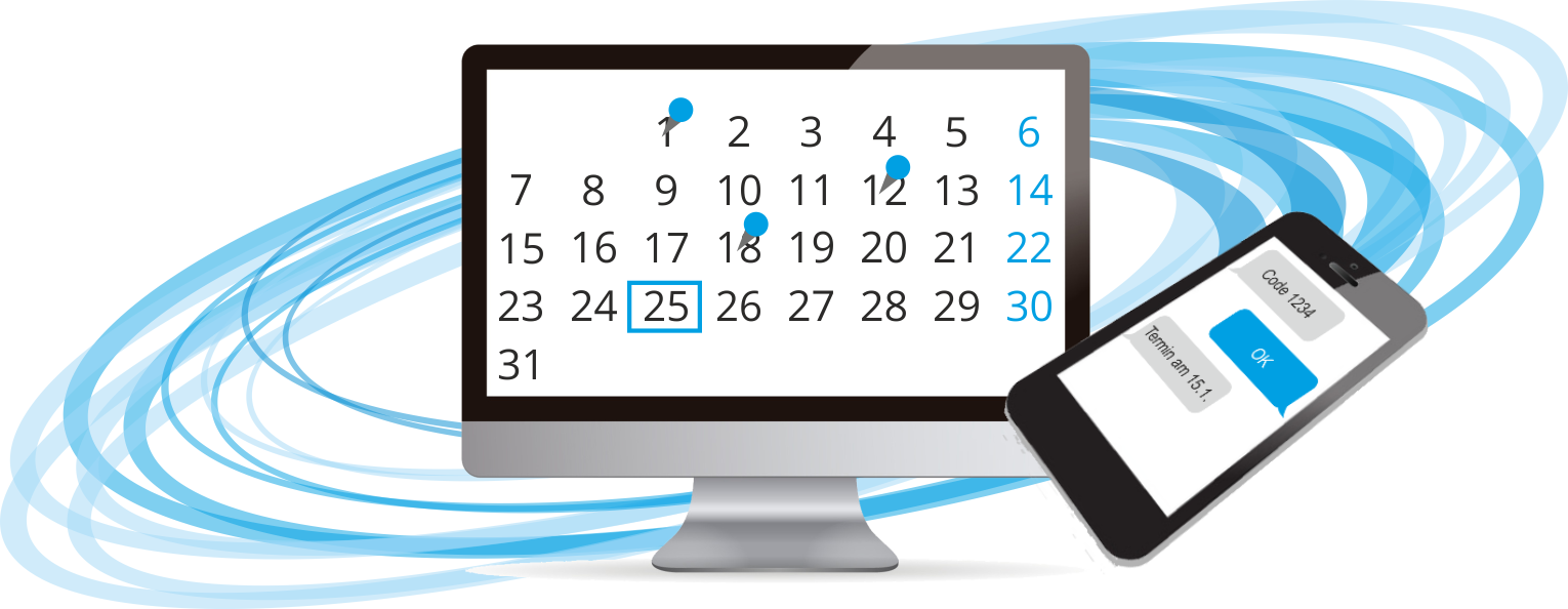 kalender termine tool auswählen Kunden selbst
